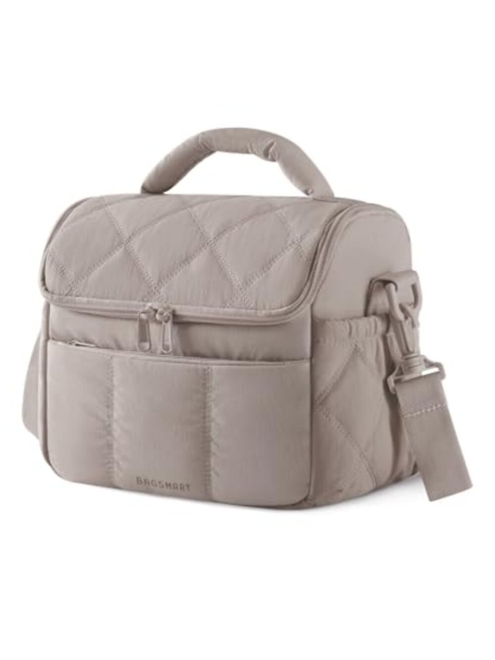 Insulated Quilted Puffer Lunch Tote Leakproof Cooler Box Work Travel